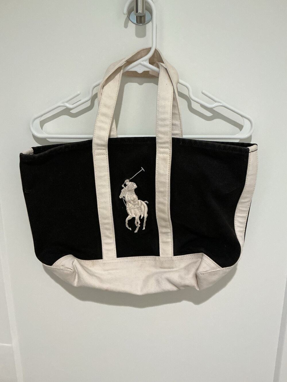 Polo Ralph Lauren Navy and Cream Tote Bag